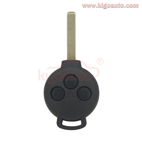 Remote key shell 3 button for Mercedes Benz Smart Fortwo Forfour City Roadster 2006-2014