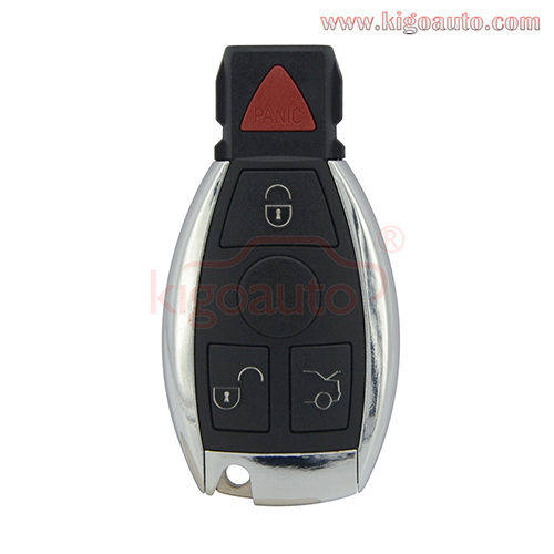 IYZDC11 IYZDC07 IYDC10 Smart key case 3 button+panic with battery holder for Mercedes Benz E350 C350 ML350 SLK350 GLK350 2009 2010 2011 2012