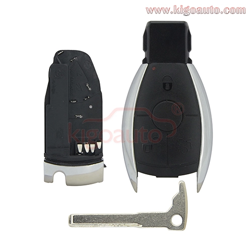 Smart key case 3 button with battery holder for Mercedes Benz C Class E Class CLS CLK ML B CLass SLK CL S Class 2001-2009