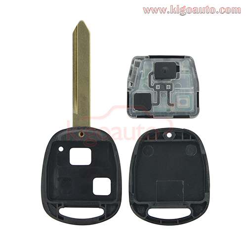 DENSO 89070-0D090 Remote key 2 button 433mhz TOY47 blade for Toyota Avensis Yaris Auris 2006-2011