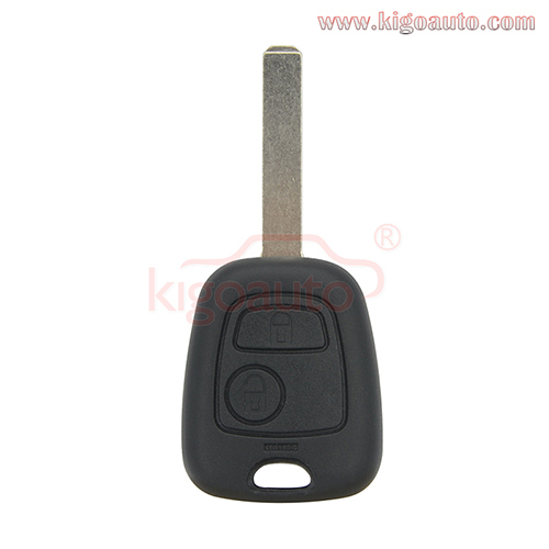Remote key shell 2 button VA2 blade for Peugeot 107 207 307 407 807 Citroen Saxo Xsara Berlingo Xsara Picasso
