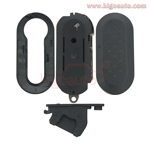 Flip key shell 3 button SIP22 Blade for Fiat 500 500L Ducato Doblo