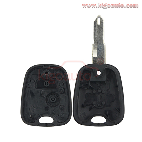 Remote key case 2 button NE72 blade for Peugeot 106 205 206 306 405 Citroen C2 C3 C4 C5 C8