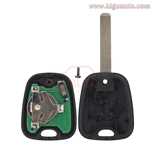 Remote key 2 Button VA2 blade ID46-PCF7961 chip 434MHz for Peugeot 107 207 307 407 807 Citroen Saxo Xsara Berlingo Xsara Picasso