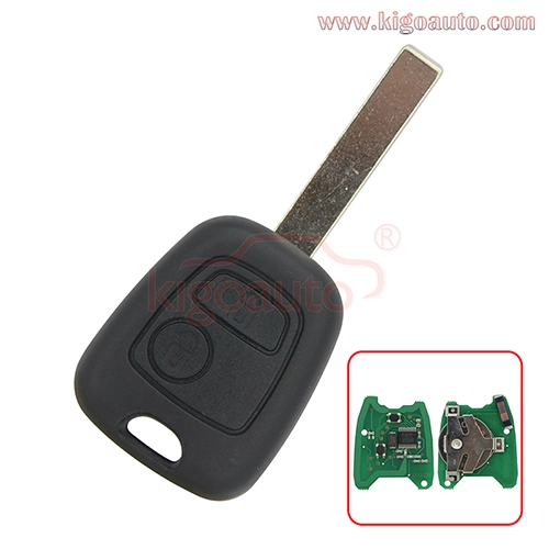 Remote key 2 Button HU83 Blade ID46-PCF7961 chip 434MHz for Peugeot 107 207 307 407 807 Citroen Saxo Xsara Berlingo Xsara Picasso