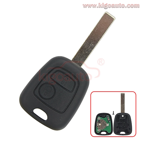 Remote key 2 Button HU83 Blade ID46-PCF7961 chip 434MHz for Peugeot 107 207 307 407 807 Citroen Saxo Xsara Berlingo Xsara Picasso