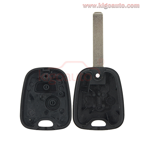 Remote key shell 2 button VA2 blade for Peugeot 107 207 307 407 807 Citroen Saxo Xsara Berlingo Xsara Picasso