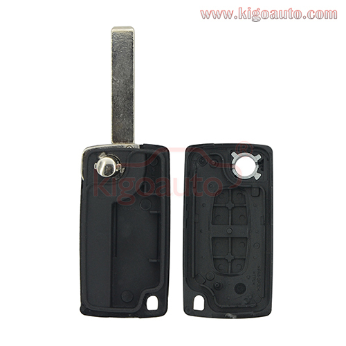 CE0523 remote key shell 2 button VA2/HU83 blade for Peugeot 207 307 407 807 Citroen C2 C3 C4 C5 C8