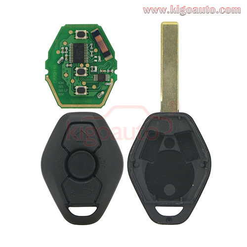 Remote key HU92 blade CAS system 315mhz 434mhz 868mhz for BMW 3 5 6 7 Series Z3 X3 X5 Z8 Z4 2001-2008 3 button