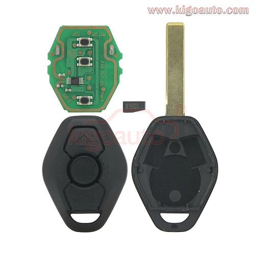 Remote key HU92 blade EWS system 315mhz 434mhz 3 button for BMW 3 5 6 7 Series Z3 X3 X5 Z8 Z4 2001-2008