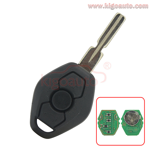 Remote key HU58 blade EWS system 315mhz 434mhz 3 button for BMW 3 5 6 7 Series Z3 X3 X5 Z8 Z4 2001-2008