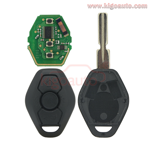 Remote key HU58 blade CAS system 315mhz 434mhz 868mhz for BMW 3 5 6 7 Series Z3 X3 X5 Z8 Z4 2001-2008 3 button