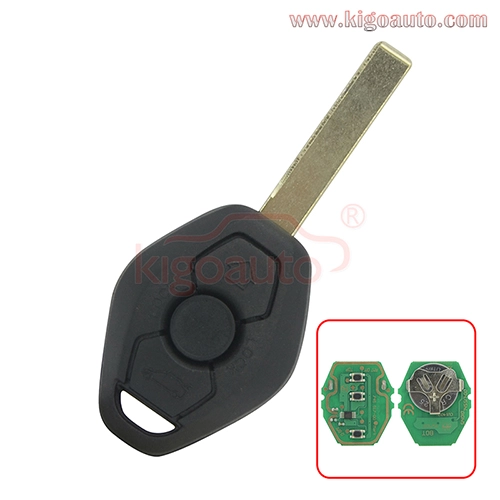 Remote key HU92 blade EWS system 315mhz 434mhz 3 button for BMW 3 5 6 7 Series Z3 X3 X5 Z8 Z4 2001-2008