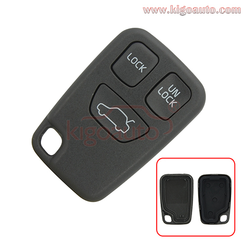 PN 9166199 Remote key fob case shell 3 button for Volvo  S40 V40 C70 S70 V70 1998-2004