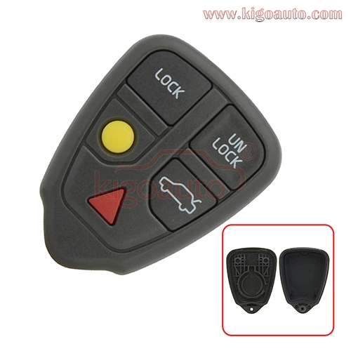 Remote fob case 5 button for Volvo V70 S90 S60 S70 S80 2001 2002 2003