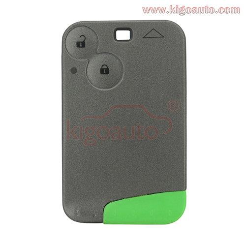 Smart key card 2 button 433Mhz ID46-PCF7947 for Renault Laguna Espace Vel-Satis 2001 2002 2003 2004 2005 2006