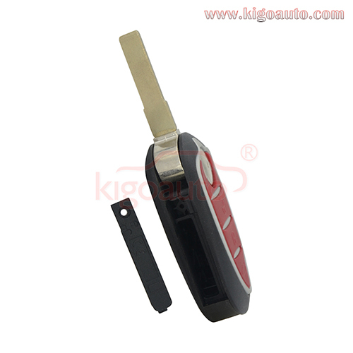 Flip key shell 3 button for Alfa Romeo GTO 159 Mito remote key cover case replacement