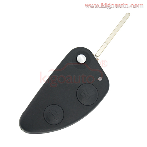 Remote key shell 2 button for Alfa Romeo 147 156 GT JTD TS flip remote key cover replacement