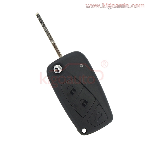 Refit flip key shell for Fiat 3 button