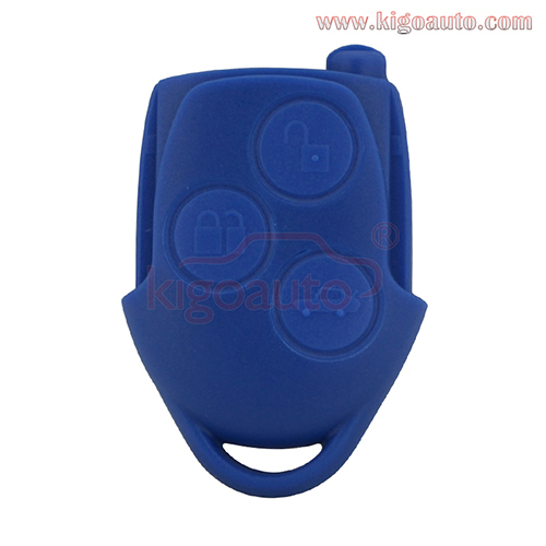 Blue Remote fob case only 3 button for New Ford Transit