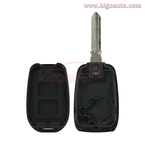 Remote key shell 2 button for Renault Duster Logan Sandero Clio Fluence Vivaro Master Kwid 2016