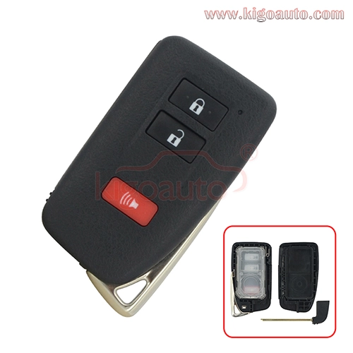 Refit key shell 2 button with panic for Lexus