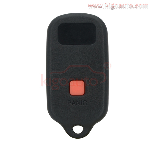 (with Square back inside)Remote fob case 2button with panic for Toyota Yaris Tundra Scion xB 2004 2005 2006 PN 89742-20200  89742-0C020  89742-42120