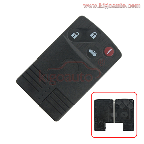 FCC BGBX1T458SKE11A01 Smart key card case 4 button for Mazda Miata MX5 RX8 2004-2011 PN NFY7-67-5RYB