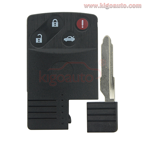 FCC BGBX1T458SKE11A01 Smart key card case 4 button for Mazda Miata MX5 RX8 2004-2011 PN NFY7-67-5RYB