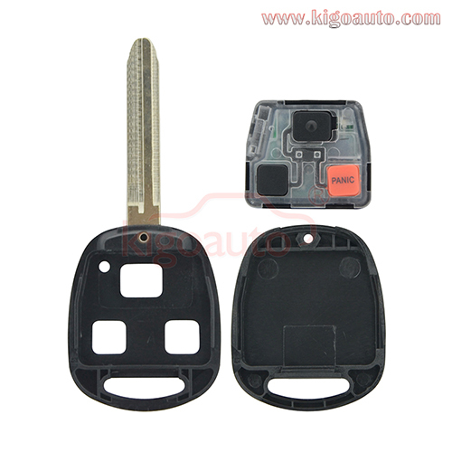 FCC HYQ1512V P/N 89070-60090 Remote head Key 3 button 315Mhz TOY43 blade for Toyota Land Cruiser