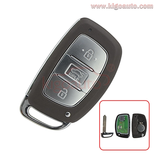 Smart car key 3 button 433Mhz ID47-PCF7938 chip for Hyundai Mistra