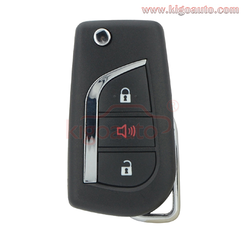 TOKAI RIKA B41TA Flip remote key 3 button TOY43 or TOY48 blade 433mhz H chip for Thailand Toyota Hilux YARIS