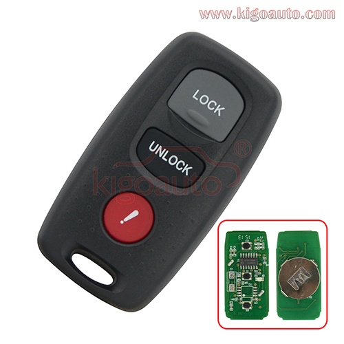 KPU41846 Remote fob 3 button 313.8Mhz for Mazda 3 6 2004 2005