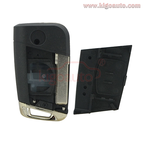 Flip key shell 3 button HU66 blade for VW Golf 7 2013 2014