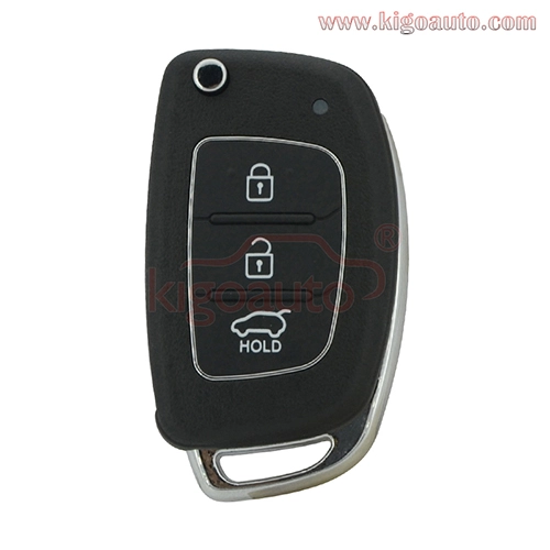 PN 95430-2W400 Flip remote key shell 3 button for Hyundai Santa Fe 2012-2015