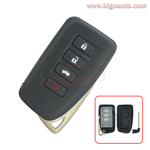 FCC HYQ14FBA Smart key case 3 button+panic for Lexus ES350 GS350 ES300h 2013-2019