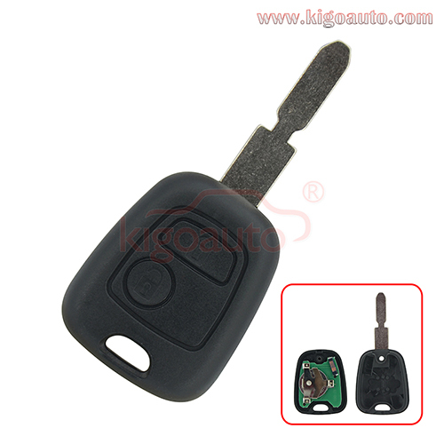 Remote key 2 button NE78 blade 434Mhz ID46-PCF7961 chip 434MHz for Peugeot 406