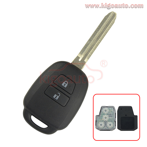 DENSO HYQ12BDP Remote key 2 button 314.4Mhz for 2014-2015 Toyota RAV4 PN 89070-42880