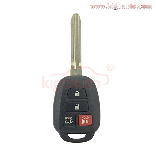 PN 89070-0R100 remote head key shell 4 button for Toyota Highlander RAV4 2014-2017 FCC GQ4-52T