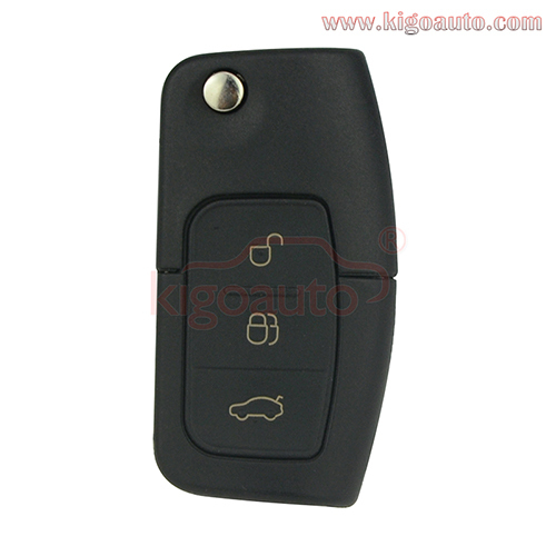 Flip key shell 3 button HU101 for Ford Fiesta Focus Mondeo C-Max S-Max 2004-2012