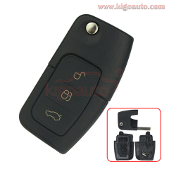 Flip key shell 3 button HU101 for Ford Fiesta Focus Mondeo C-Max S-Max 2004-2012