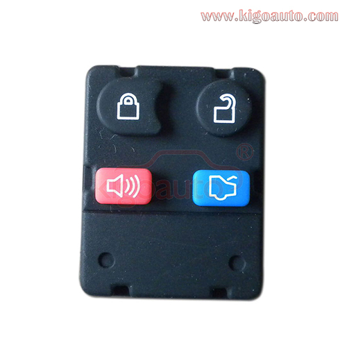 Remote button rubber pad for Ford remote fob 4 button