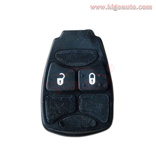 Rubber button pad for Chrysler Dodge Jeep remote key 2 button