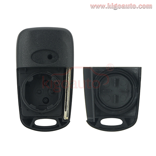 Flip key shell 3 button for Hyundai I20 I30 2008 2009 2010 2011 2012 remote key case