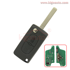 CE0523 Flip remote key 2 button VA2 blade 434Mhz ID46-PCF7941 chip ASK for Peugeot 207 307 407 807 Citroen C2 C3 C4 C5 C8