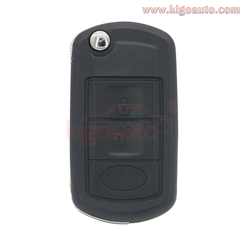 P/N YWX500160 Flip key 3button HU92 key blade with ID46 chip for Landrover LR3 Rangerover 2006 2007 2008 2009 2010