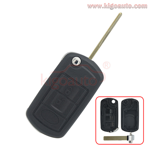 Flip key shell HU92  3 button for Landrover LR3 LR4 Range rover