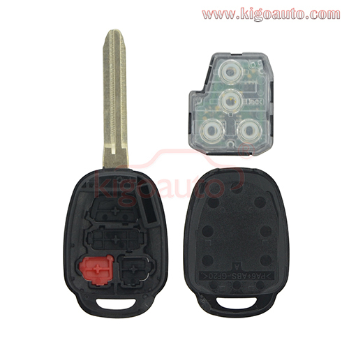 PN 89070-02880 remote head key 4 button 314mhz with H chip for Toyota Camry Corolla 2014-2019 FCC HYQ12BEL