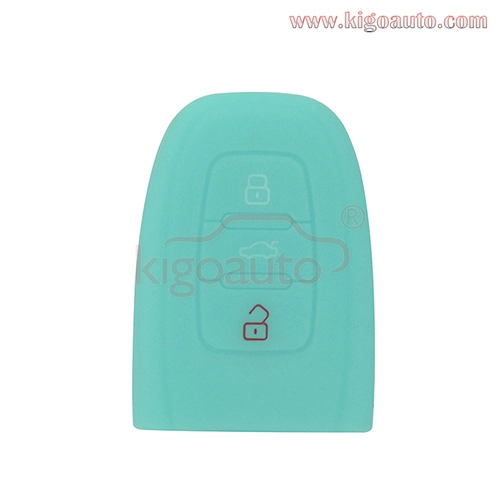 Silicone key Case shell 3 button for Audi A4 A5 S5 A6 Q5 Rubber Key Fob Cover Case