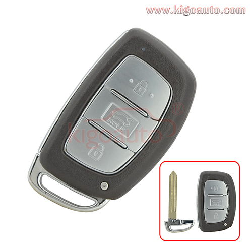 FCC DVI-MDFGE03 Smart car key 3 button 433Mhz ID46-PCF7952 chip for 2014 2015 2016 2017 Hyundai Elantra P/N 95430-3X510